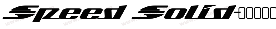 Speed Solid字体转换